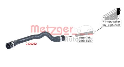 METZGER Schlauch, Wärmetauscher-Heizung (2420262)