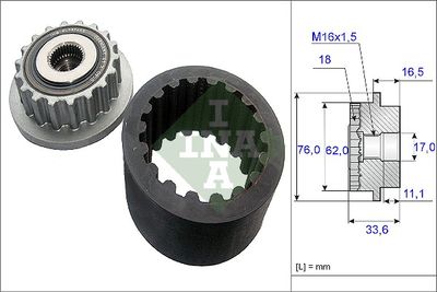 INA Flexible Kupplungsmuffe-Satz (535 0186 10) 4005108587039 535 0186 10