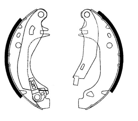 TEXTAR Bremsbackensatz (91038201)