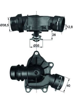 MAHLE Thermostat, Kühlmittel (TI 26 88)