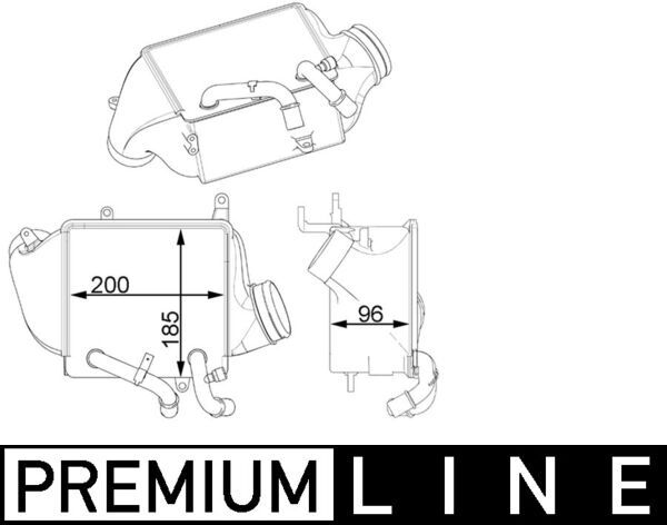 MAHLE Ladeluftkühler (CI 156 000P)