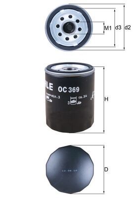 KNECHT Ölfilter (OC 369)