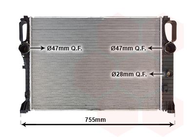 VAN WEZEL Kühler, Motorkühlung (30002459) Thumbnail
