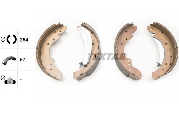 TEXTAR Bremsbackensatz (91047900)