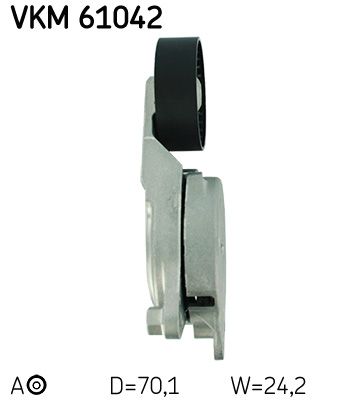 SKF Spannrolle, Keilrippenriemen (VKM 61042)