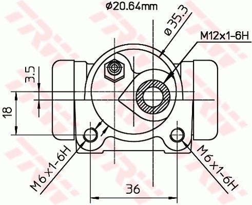 TRW Radbremszylinder (BWF171)
