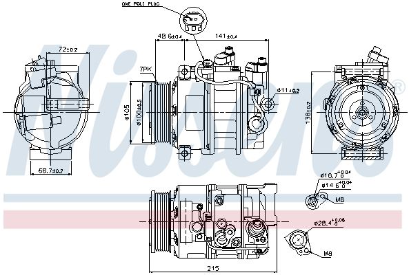 NISSENS Kompressor, Klimaanlage (89520) NISSENS Kompressor, Klimaanlage (89520)