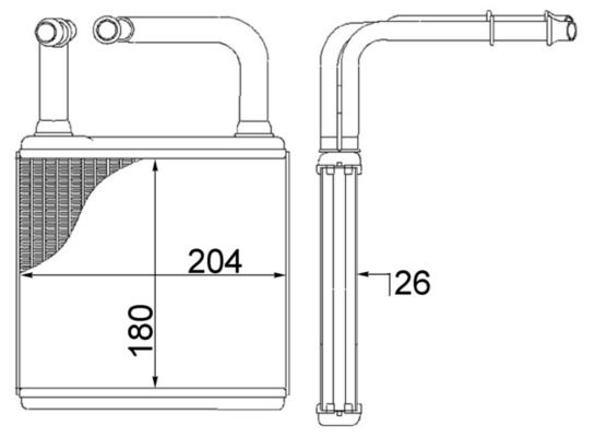 MAHLE Wärmetauscher, Innenraumheizung (AH 78 000S) Thumbnail