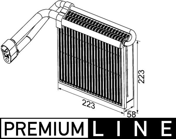 MAHLE Verdampfer, Klimaanlage (AE 98 000P)