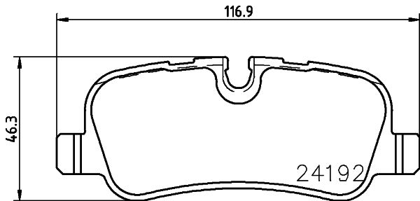 HELLA Bremsbelagsatz, Scheibenbremse (8DB 355 016-181)