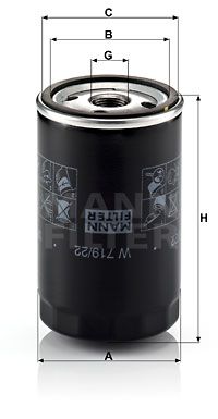 MANN-FILTER Ölfilter (W 719/22)
