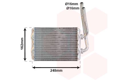 VAN WEZEL Wärmetauscher, Innenraumheizung (43006220) Thumbnail