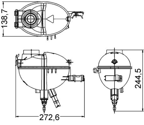 MAHLE Ausgleichsbehälter, Kühlmittel (CRT 209 000S)