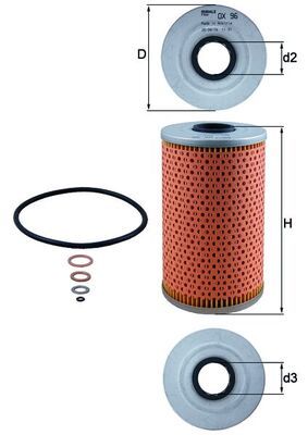 KNECHT Ölfilter (OX 96D)