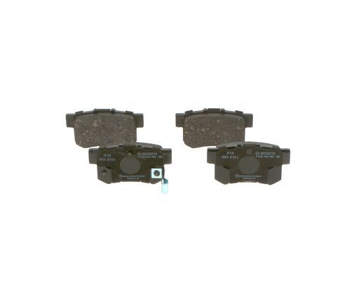 BOSCH Bremsbelagsatz, Scheibenbremse (0 986 494 358)