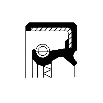 CORTECO Wellendichtring, Differential (01033808B)