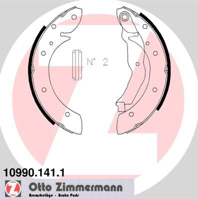 ZIMMERMANN Bremsbackensatz (10990.141.1)