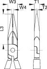 GEDORE Flachrundzange (8132-160 JC)