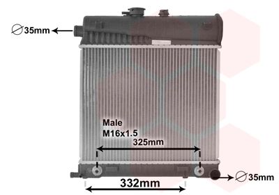 VAN WEZEL Kühler, Motorkühlung (30002150) Thumbnail