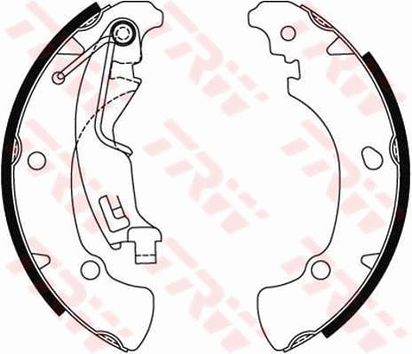 TRW Bremsbackensatz (GS8488)