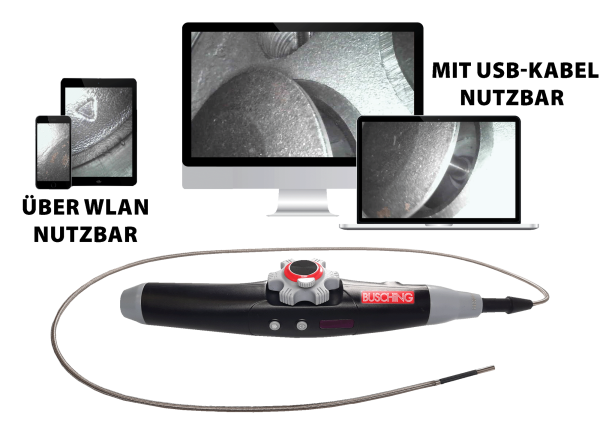 Endoskop "WiFi" 2-Wege-Sonde 3,9 mm