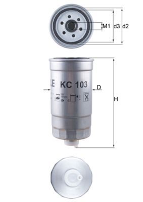KNECHT Kraftstofffilter (KC 103)