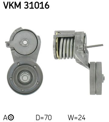 SKF Spannrolle, Keilrippenriemen (VKM 31016)