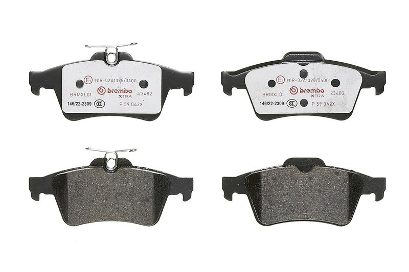 BREMBO Bremsbelagsatz, Scheibenbremse (P 59 042X)