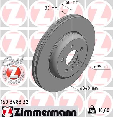 ZIMMERMANN Bremsscheibe (150.3483.32)