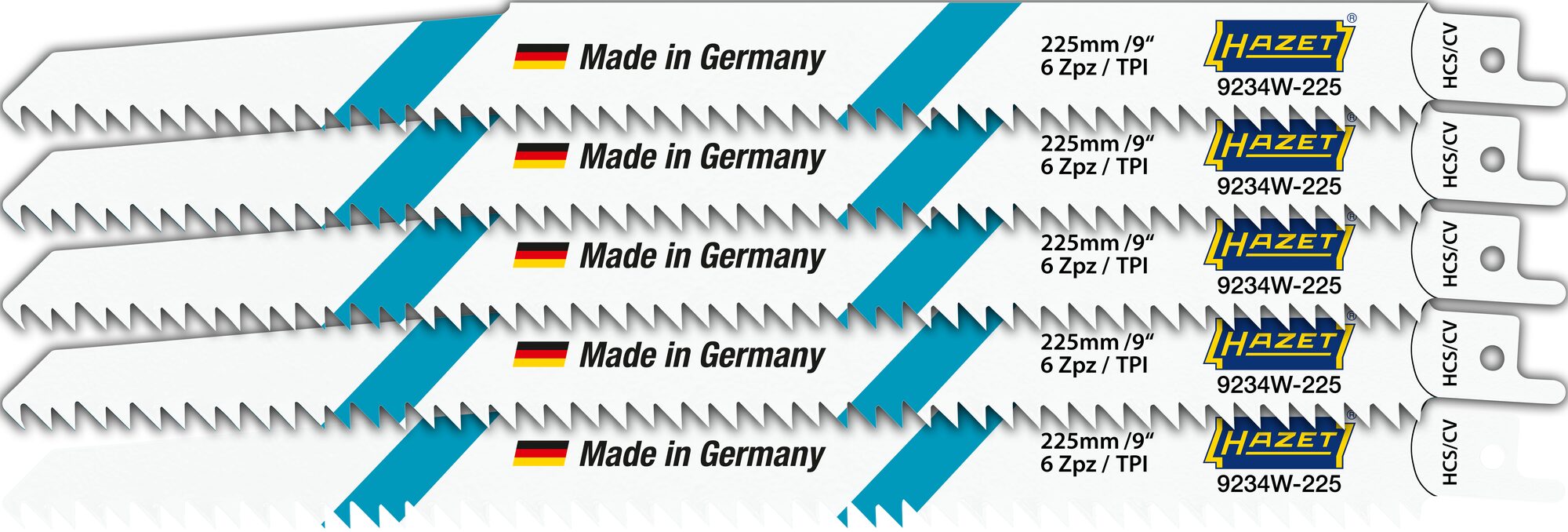 HAZET Sägeblätter Satz 9234W-225/5 ∙ Anzahl Werkzeuge: 5