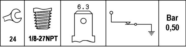 HELLA Öldruckschalter (6ZL 003 259-381) 4082300041125 6ZL 003 259-381