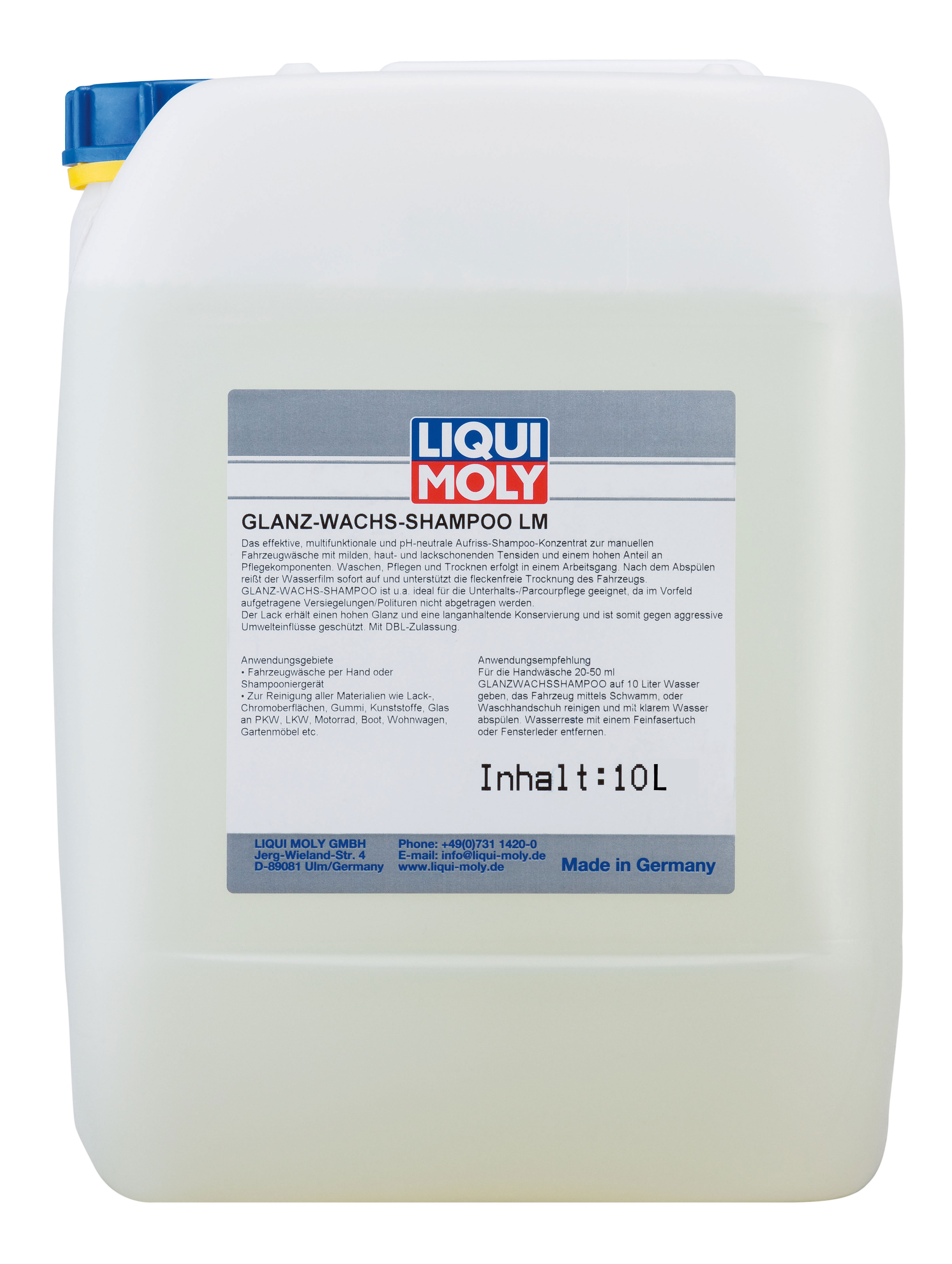 LIQUI MOLY Glanz-Wachs-Shampoo, 10 l (8198)