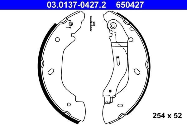 ATE Bremsbackensatz (03.0137-0427.2)