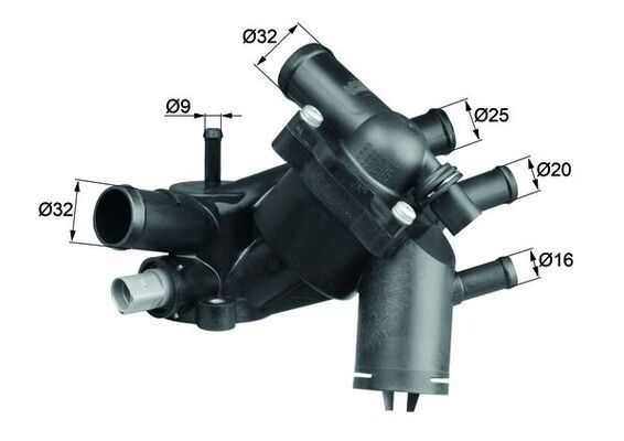 MAHLE Thermostat, Kühlmittel (TM 5 109)