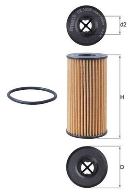 KNECHT Ölfilter (OX 1308D)