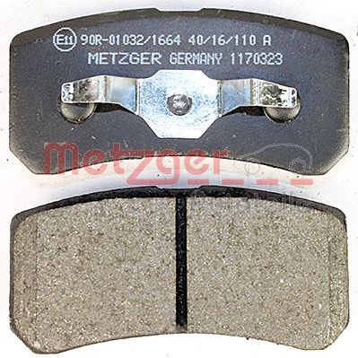 METZGER Bremsbelagsatz, Scheibenbremse (1170323)