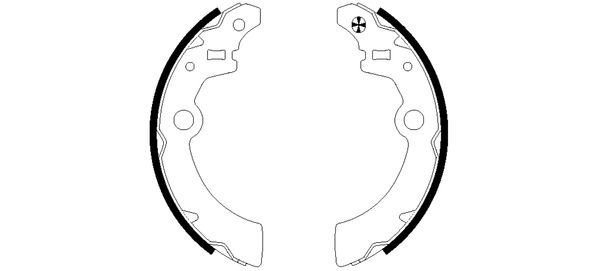 TEXTAR Bremsbackensatz (91058500)