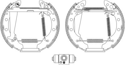 HELLA Bremsbackensatz (8DB 355 004-981) 4082300349290 8DB 355 004-981