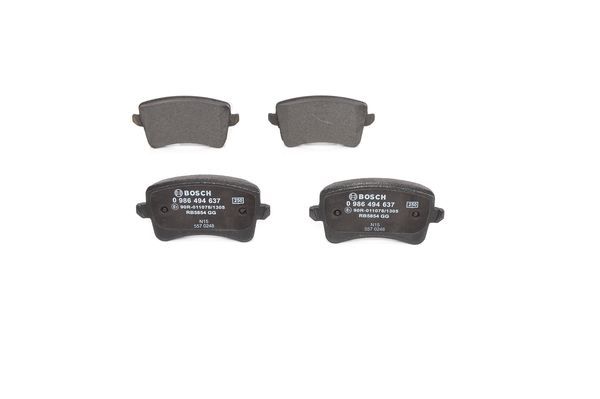 BOSCH Bremsbelagsatz, Scheibenbremse (0 986 494 637)