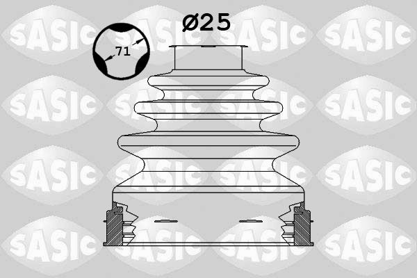 SASIC Faltenbalgsatz, Antriebswelle (1906107)