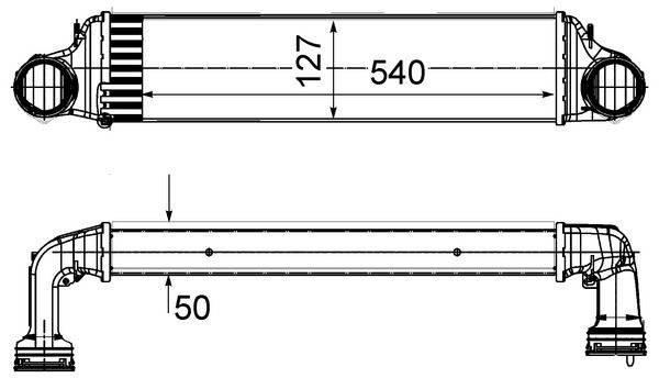 MAHLE Ladeluftkühler (CI 488 000S)