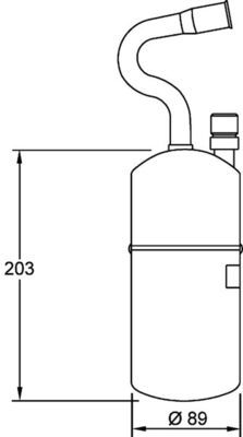 MAHLE Trockner, Klimaanlage (AD 280 000P)