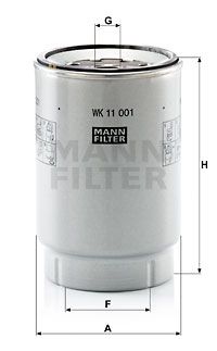 MANN-FILTER Kraftstofffilter (WK 11 001 x)