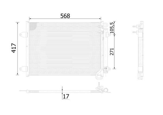 MAHLE Kondensator, Klimaanlage (AC 734 000S)