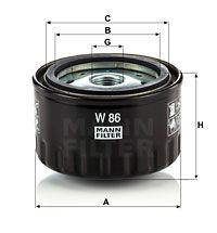 MANN-FILTER Ölfilter (W 86)