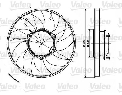 VALEO Lüfter, Motorkühlung (696083)