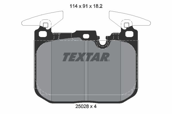 TEXTAR Bremsbelagsatz, Scheibenbremse (2502801)