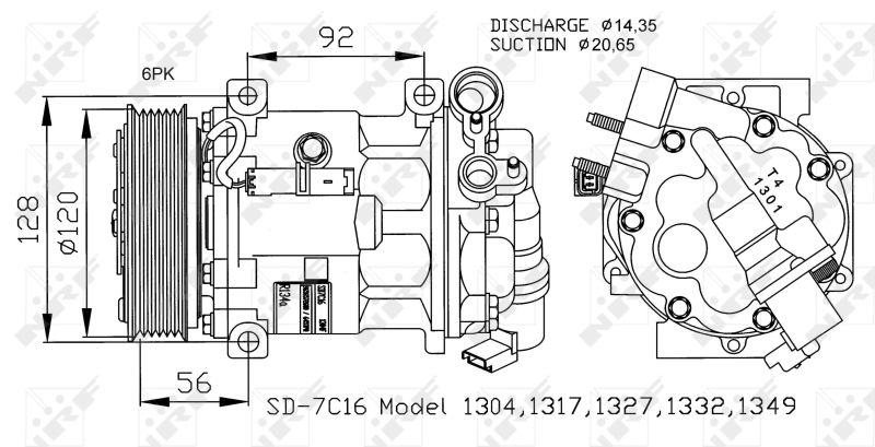 NRF Kompressor, Klimaanlage (32239) NRF Kompressor, Klimaanlage (32239)