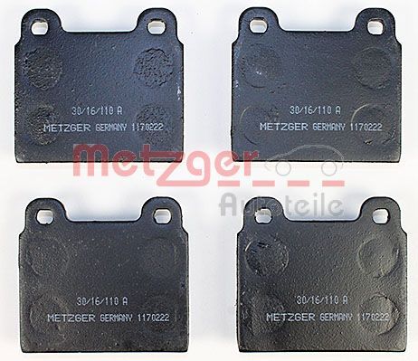 METZGER Bremsbelagsatz, Scheibenbremse (1170222)