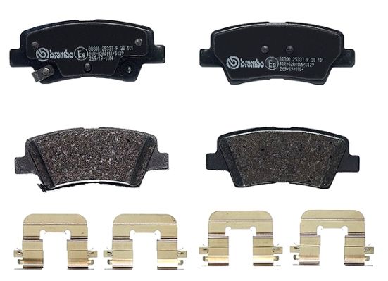 BREMBO Bremsbelagsatz, Scheibenbremse (P 30 101)
